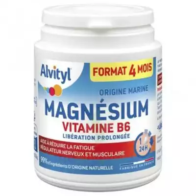Alvityl Magnésium Vitamine B6 Libération Prolongée Comprimés Lp Pot/120 à Levallois-Perret